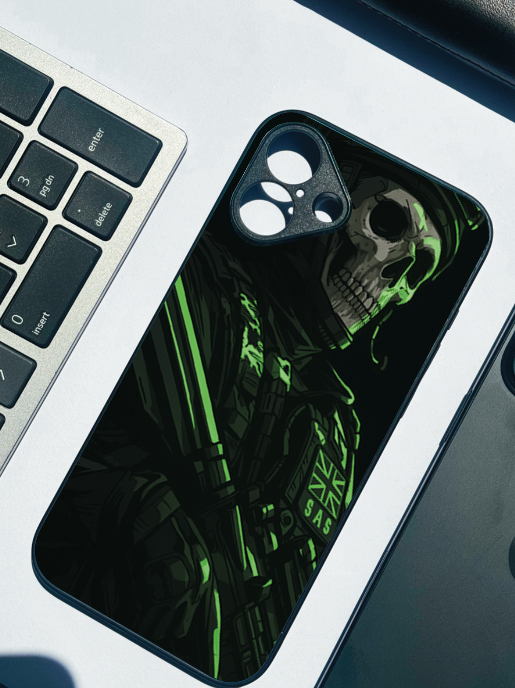 COD Zombie  Premium Glass Back Cover For iPhone 11,12,13,14,15,16 Models