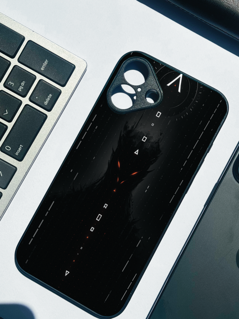 Oblivion Eyes Premium Glass Back Cover For iPhone 11,12,13,14,15,16 Models