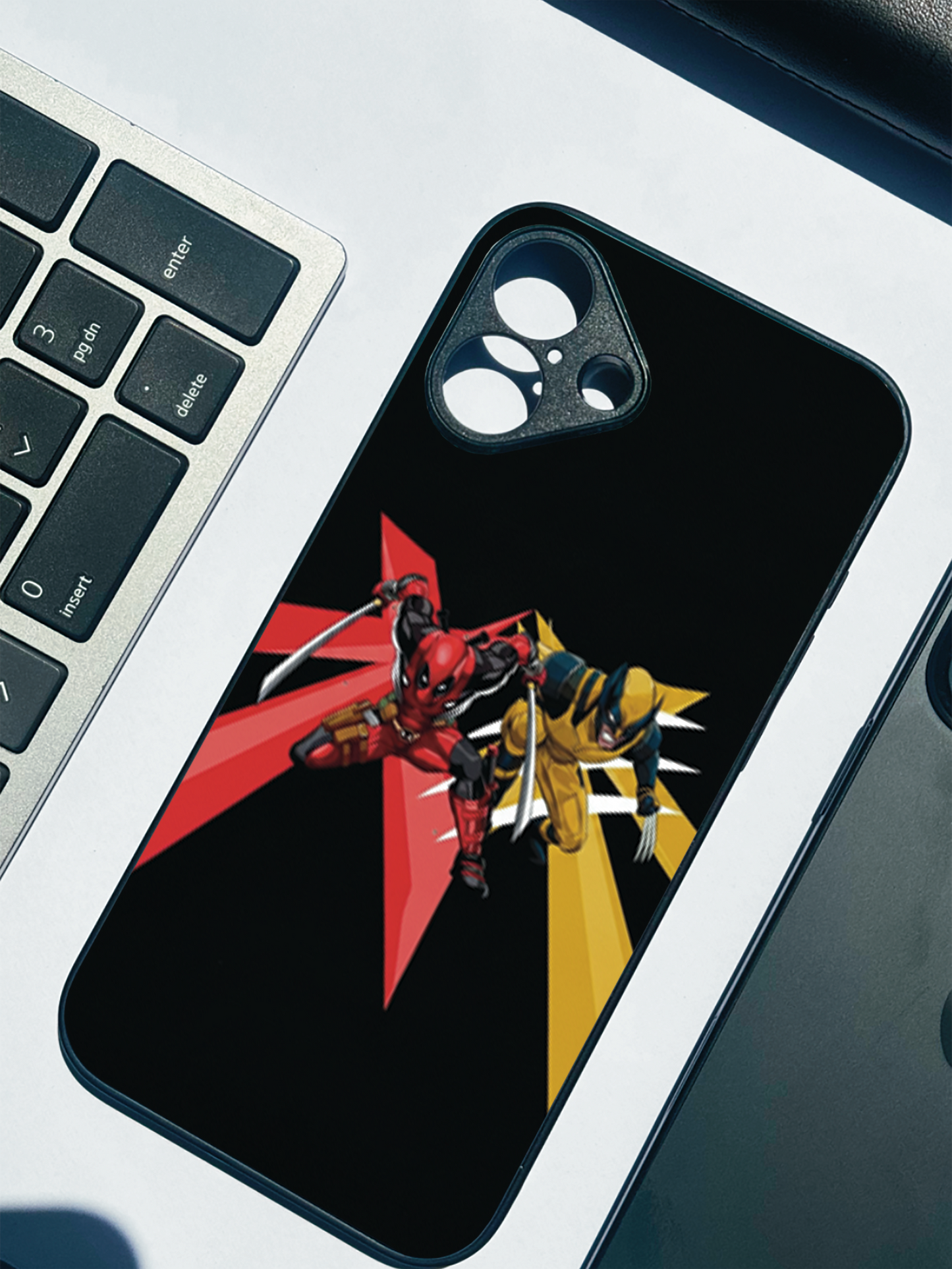 Battle Duo Premium Glass Back Cover For iPhone 11,12,13,14,15,16 Models