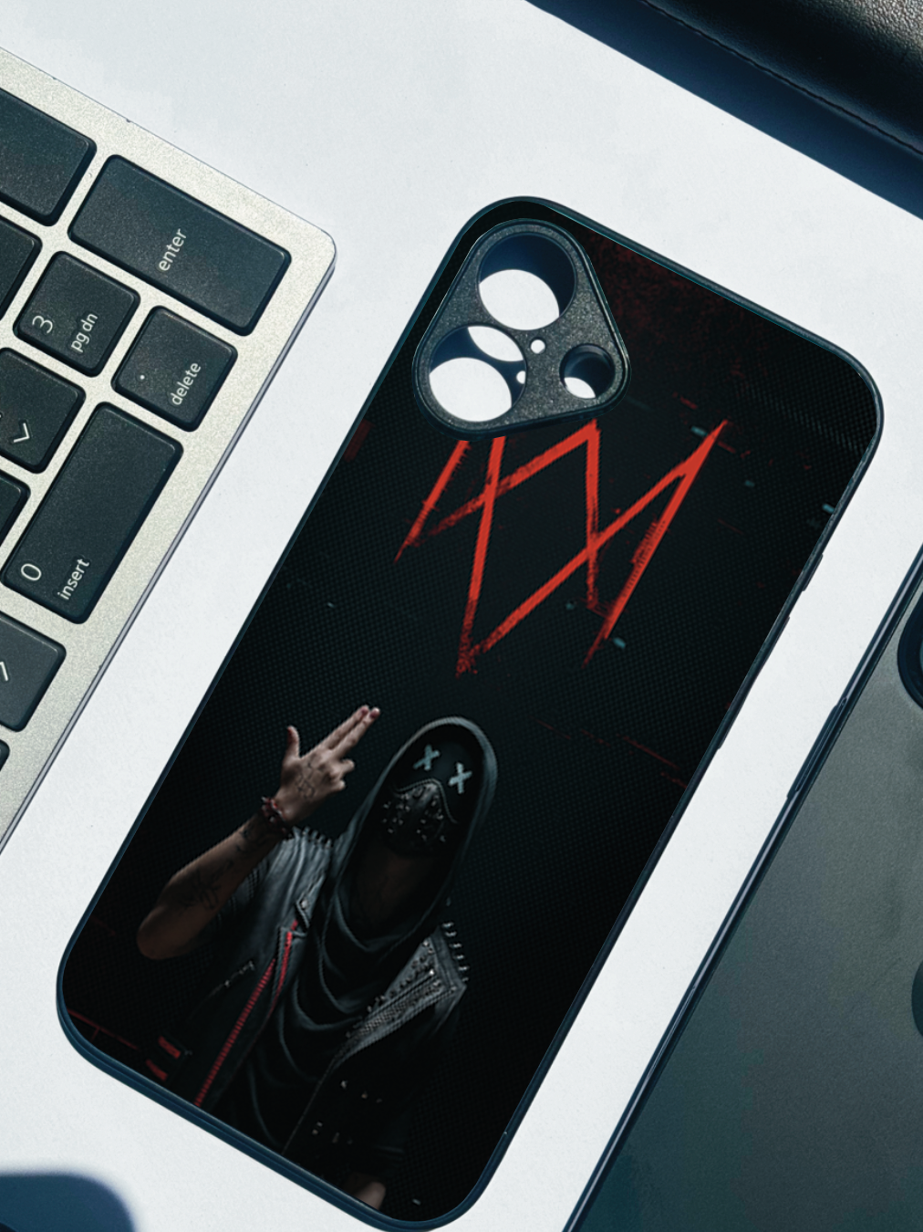 symbol Premium Glass Back Cover For iPhone 11,12,13,14,15,16 Models