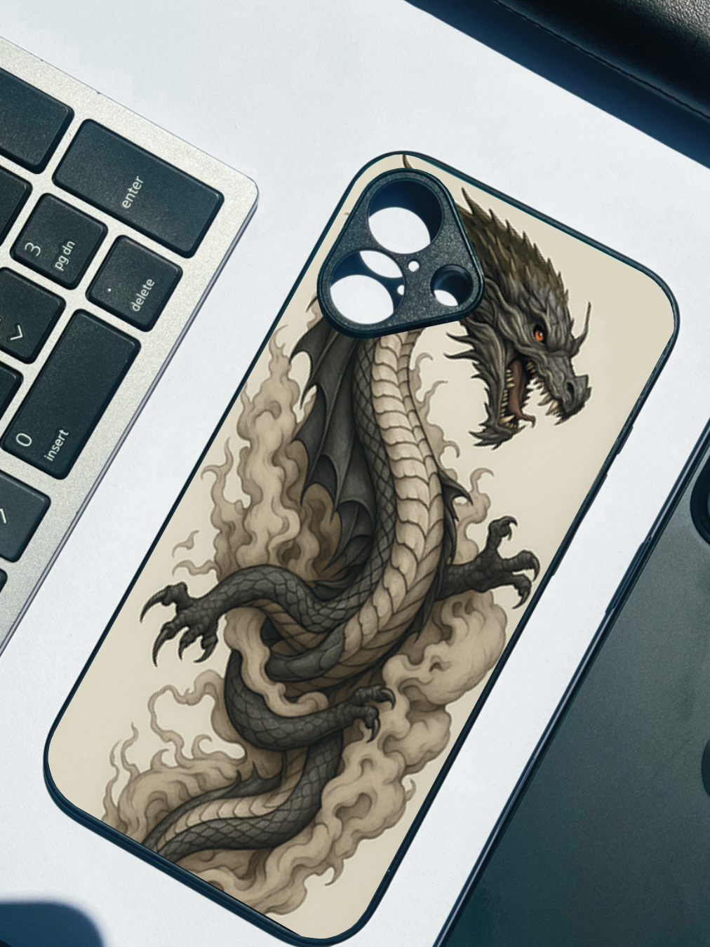 Dragon Premium Glass Back Cover For iPhone 11,12,13,14,15,16 Models
