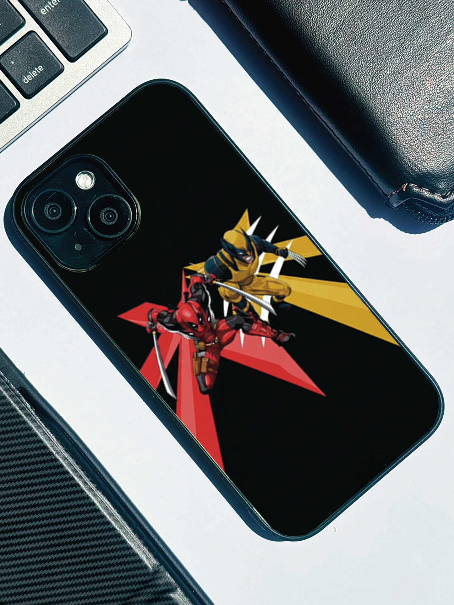 Battle Duo Premium Glass Back Cover For iPhone 11,12,13,14,15,16 Models