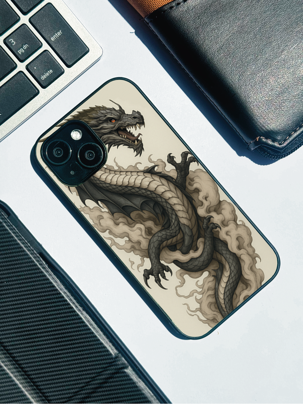 Dragon Premium Glass Back Cover For iPhone 11,12,13,14,15,16 Models