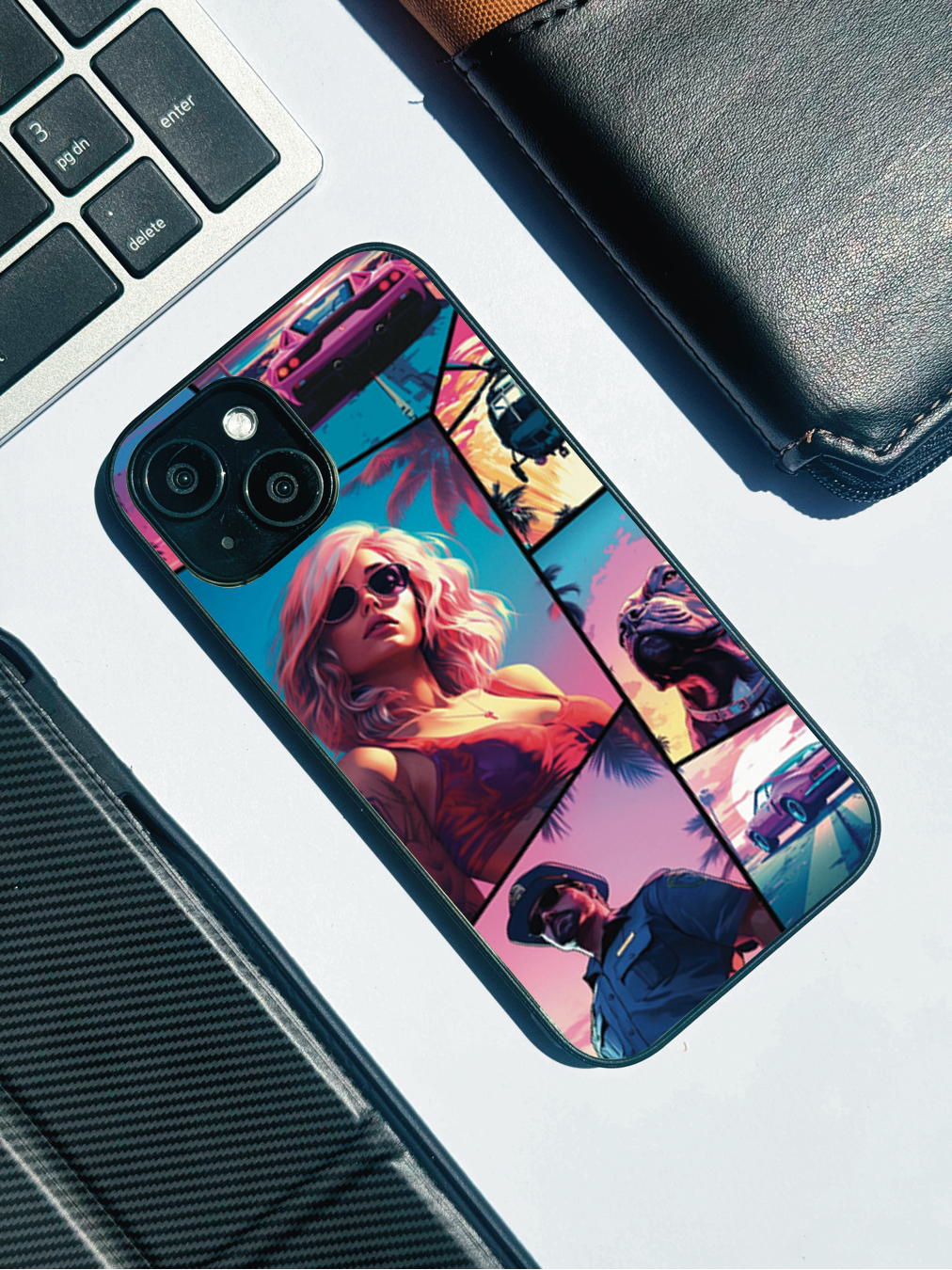 GTA Loading  Premium Glass Back Cover For iPhone 11,12,13,14,15,16 Models