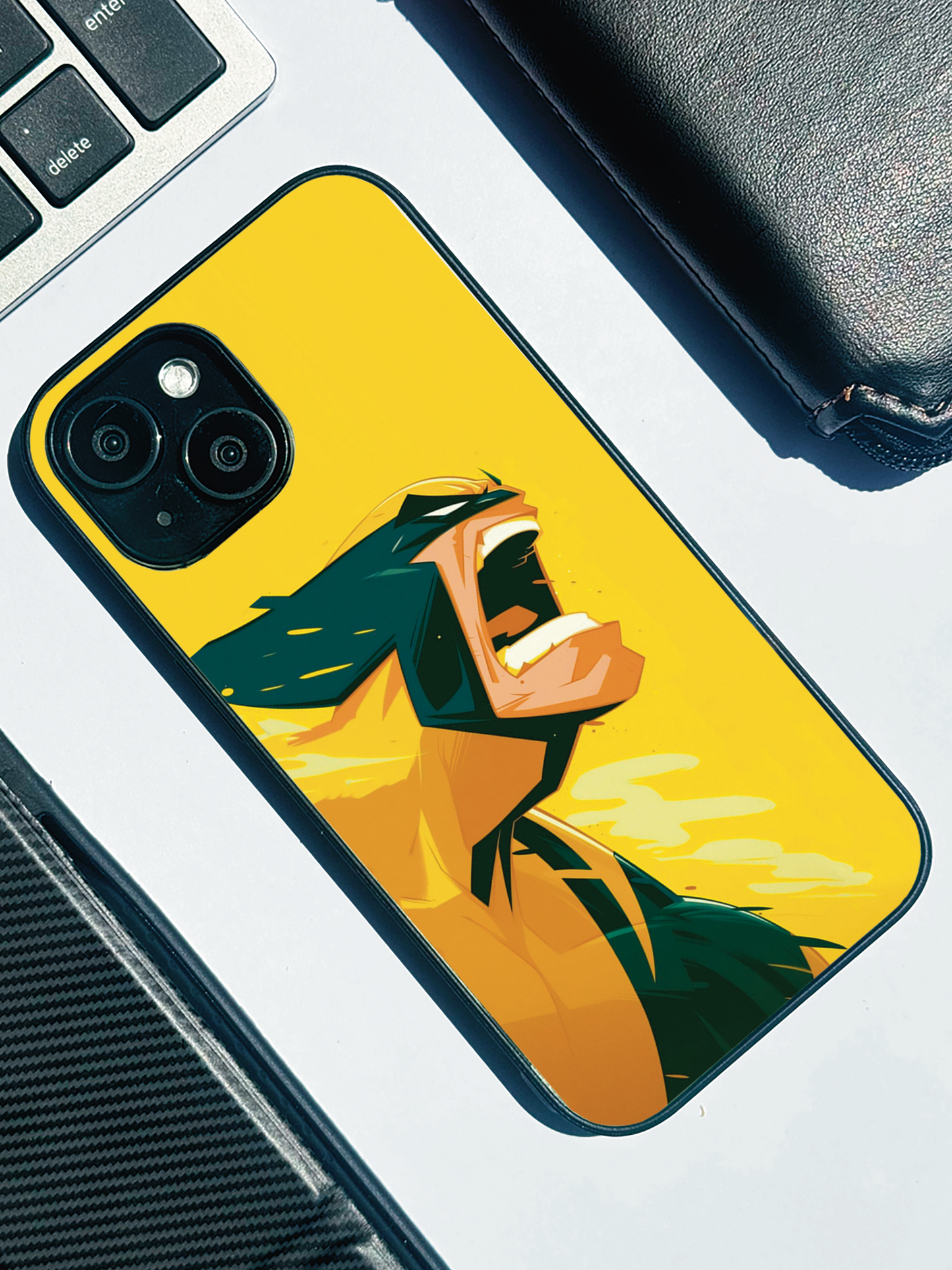 Rage Unleashed Premium Glass Back Cover For iPhone 11,12,13,14,15,16 Models