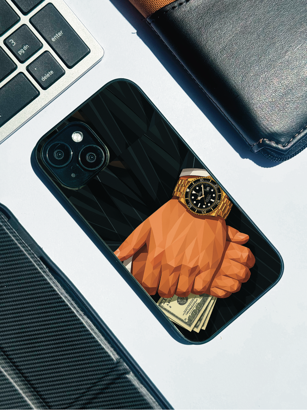 Money Matters Premium Glass Back Cover For iPhone 11,12,13,14,15,16 Models