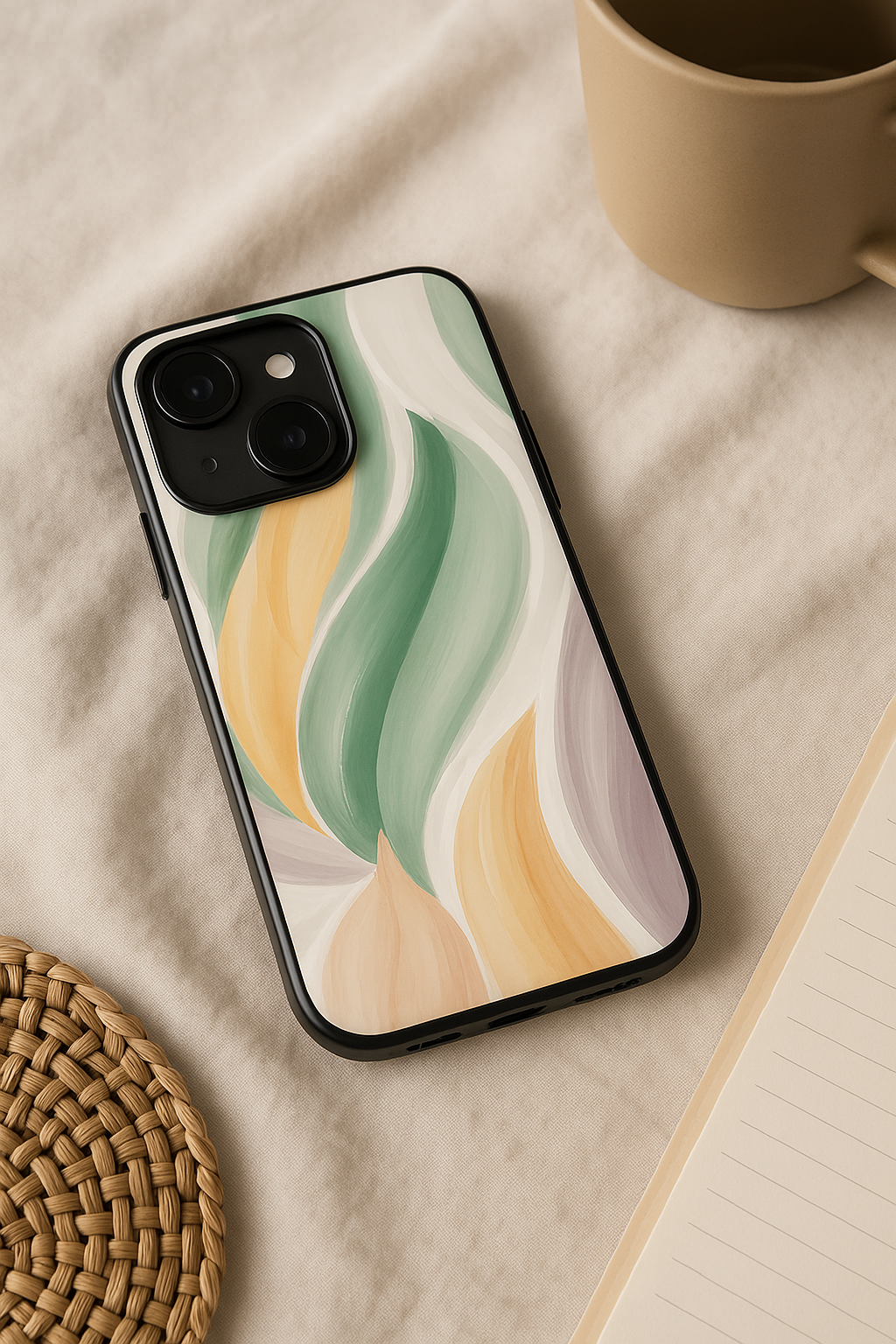 Artistic Touch Premium Glass Back Cover For iPhone 11,12,13,14,15,16 Models