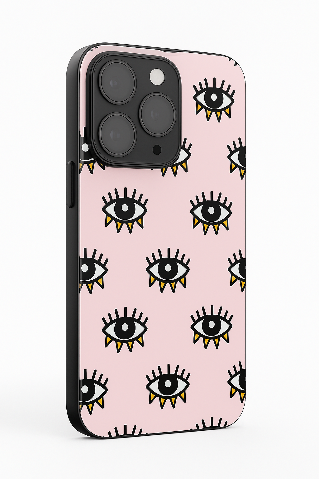 Boho Evil Eye Premium Glass Back Cover For iPhone 11,12,13,14,15,16 Models