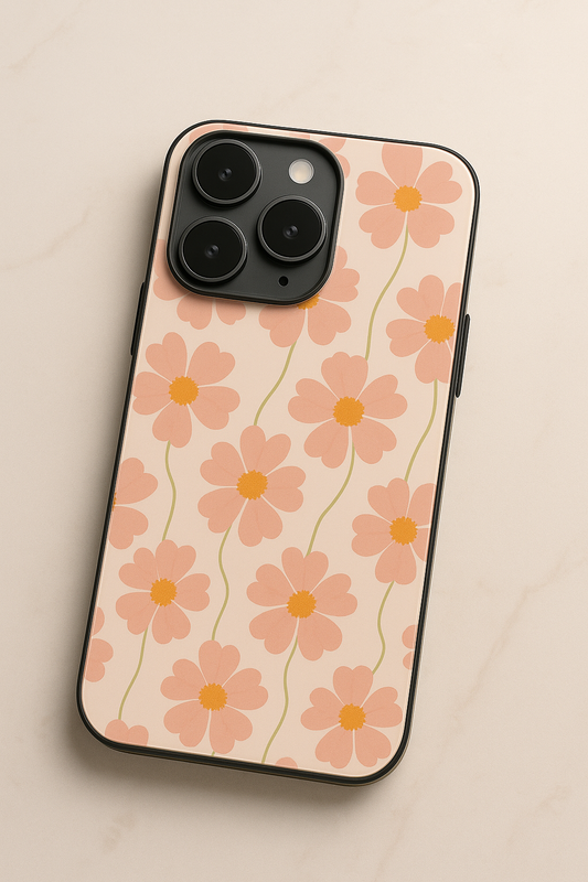 Cherry Blossom* Premium Glass Back Cover For iPhone 11,12,13,14,15,16 Models