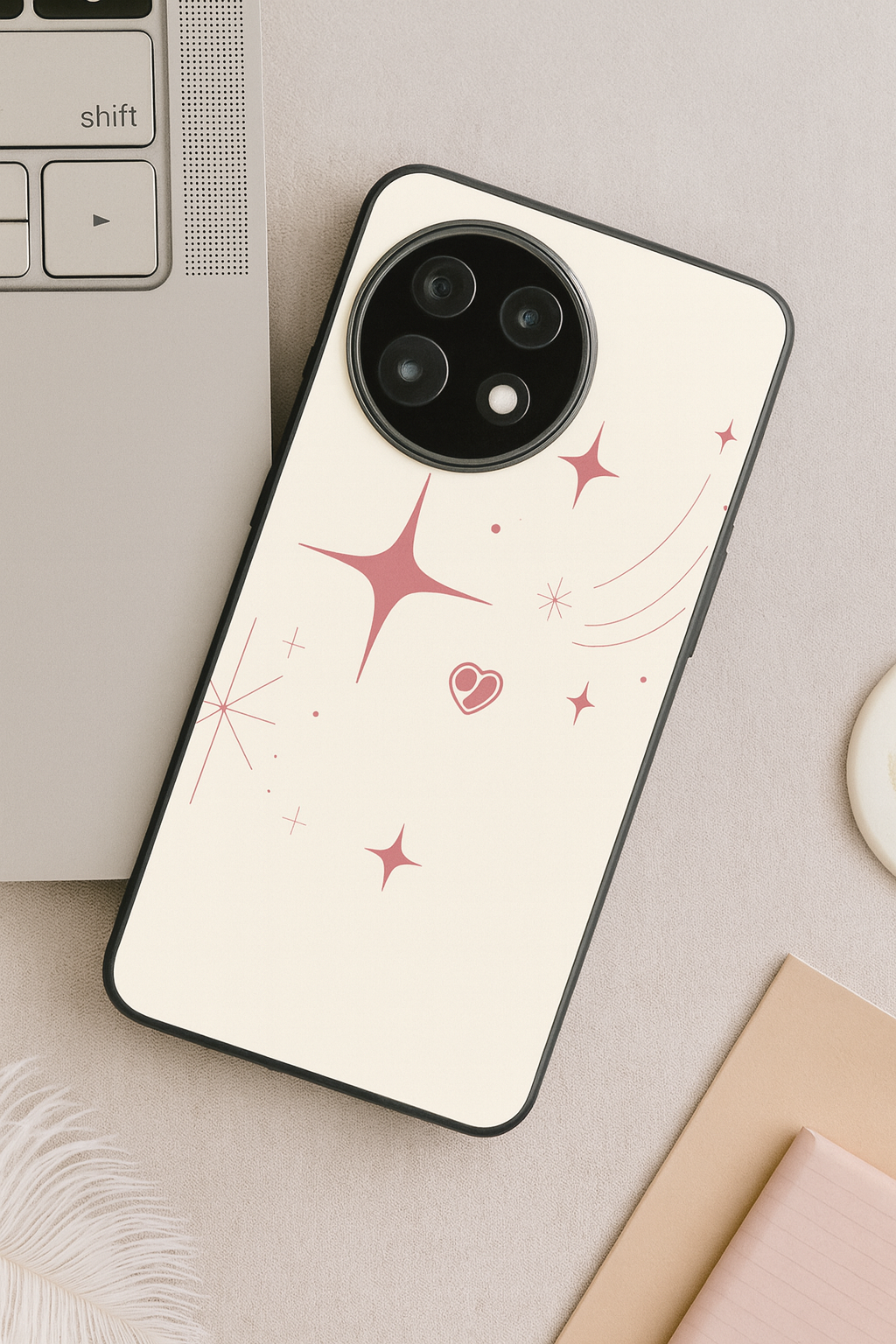 Starry Bliss Premium Glass Back Cover For One Plus 13, 12, 11, 10, Nord Series