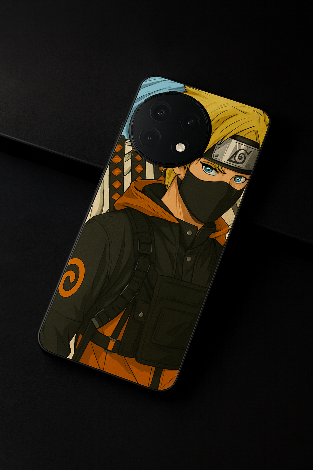 Stealthy Naruto Premium Glass Back Cover For One Plus 13, 12, 11, 10, Nord Series