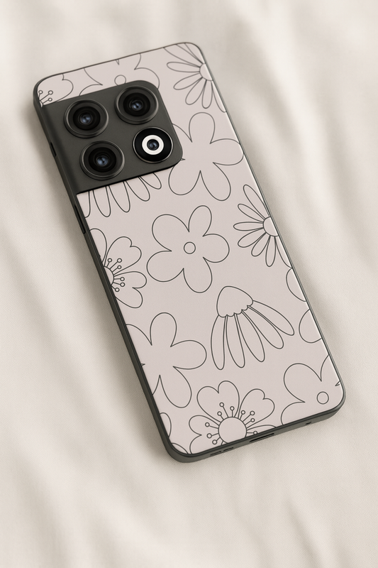 Outline Garden Glass Back Cover For One Plus 13, 12, 11, 10, Nord Series