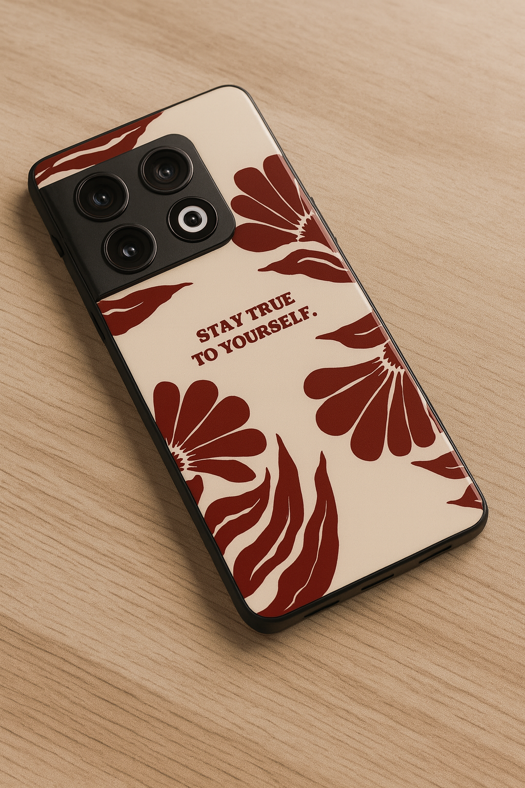 Floral Truth Glass Back Cover For One Plus 13, 12, 11, 10, Nord Series