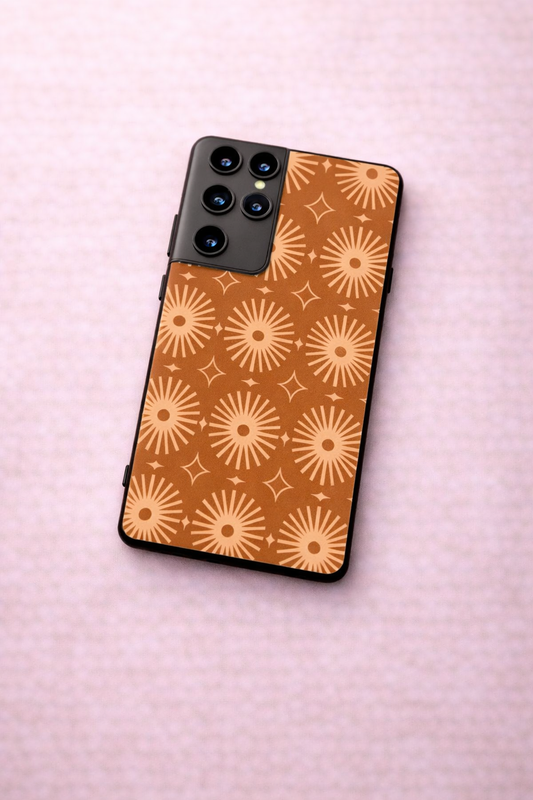 Aesthetic Sparkles Premium Glass Back Cover For Galaxy S, A, M & F Series