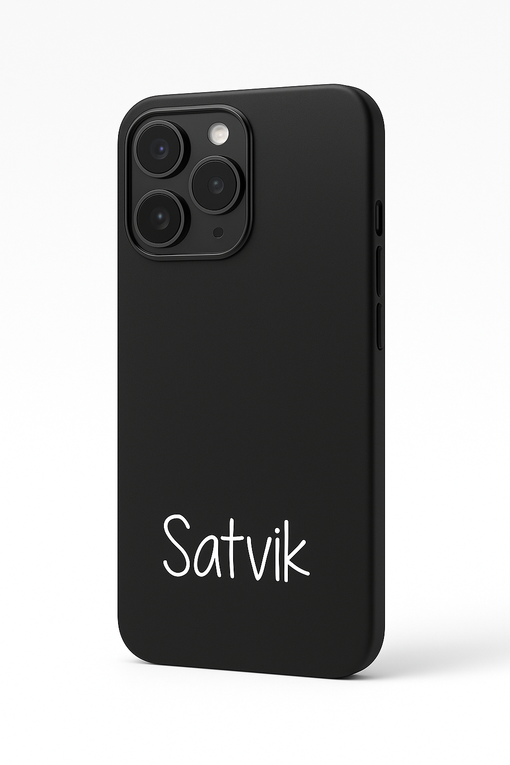 Minimal Luxe Personalised Name Premium Glass Back Cover For iPhone 11,12,13,14,15,16 Models