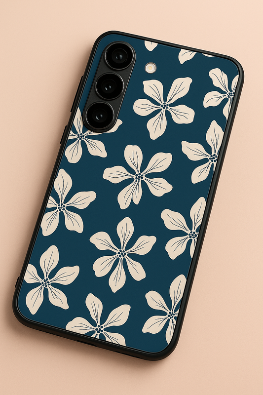 The Floral Maiden Premium Glass Back Cover For Galaxy S22, S23, S24, S25 Models