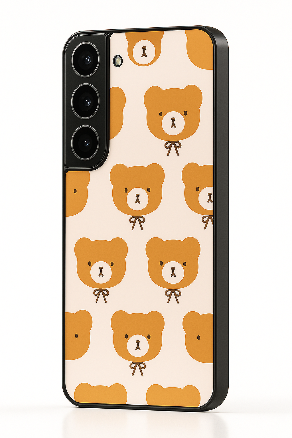 Hello Teddy Premium Glass Back Cover For Galaxy S22, S23, S24, S25 Models