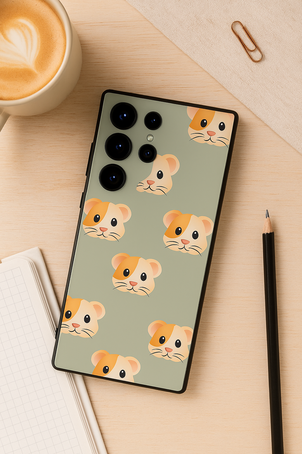 Hello Rabbis Premium Glass Back Cover For Galaxy S, A, M & F Series