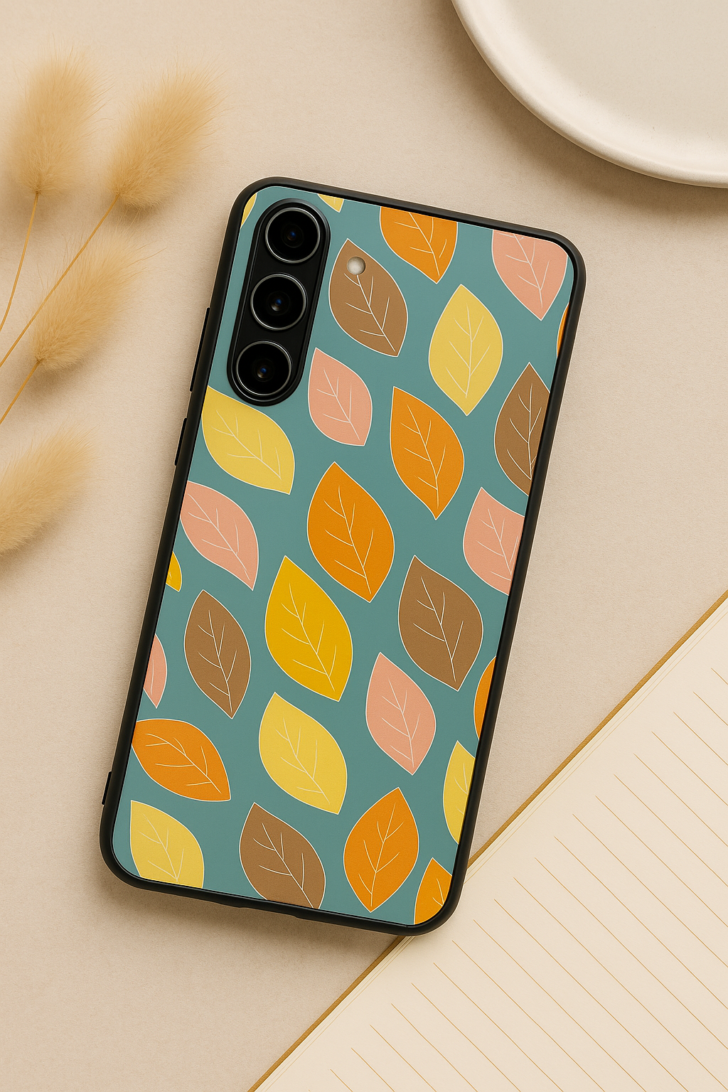 The Leafy Play Premium Glass Back Cover For Galaxy S22, S23, S24, S25 Models