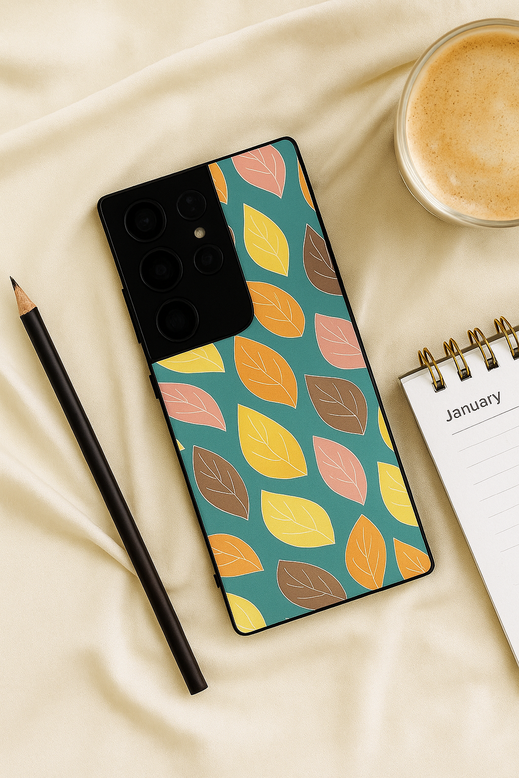 The Leafy Play Premium Glass Back Cover For Galaxy S22, S23, S24, S25 Models