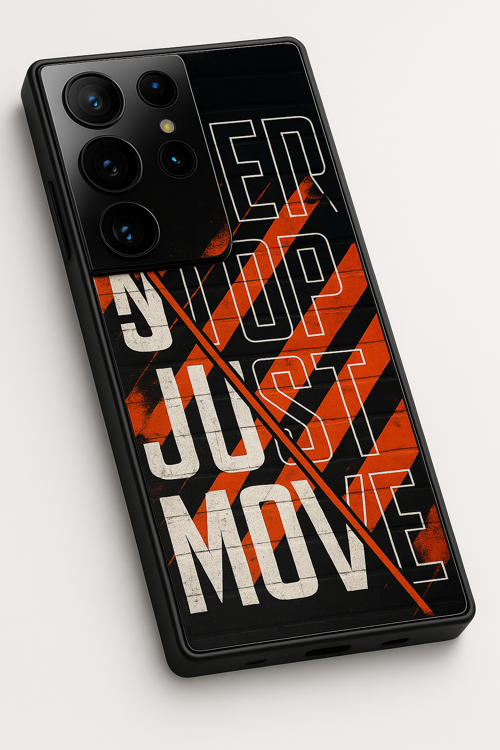 JUST MOVE Premium Glass Back Cover For Galaxy S, A, M & F Series