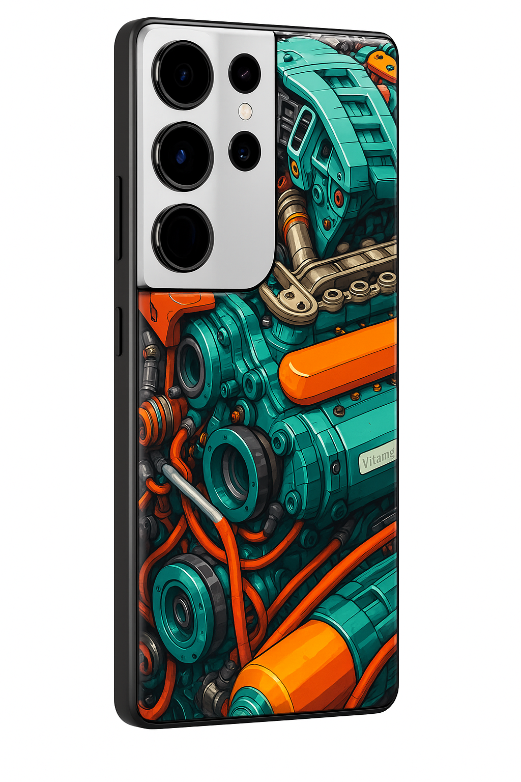 Aesthetic Engine Premium Glass Back Cover For Galaxy S22, S23, S24, S25 Models