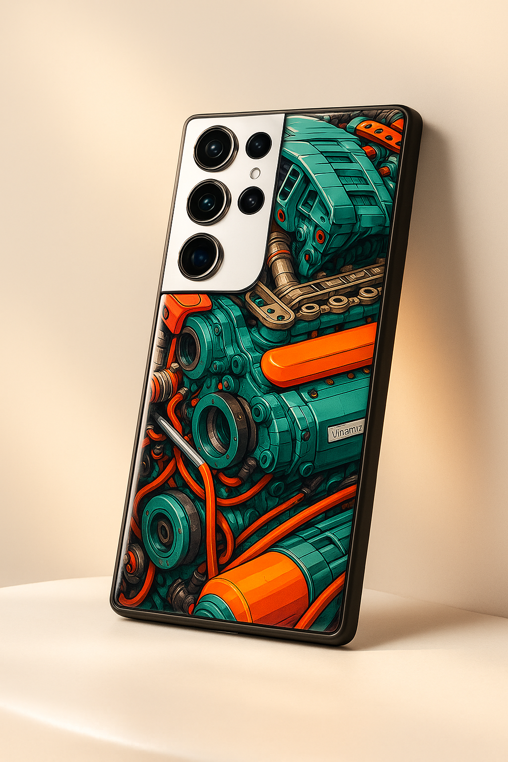 Aesthetic Engine Premium Glass Back Cover For Galaxy S22, S23, S24, S25 Models