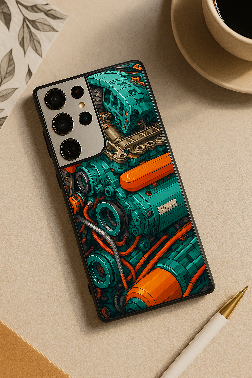 Aesthetic Engine Premium Glass Back Cover For Galaxy S22, S23, S24, S25 Models