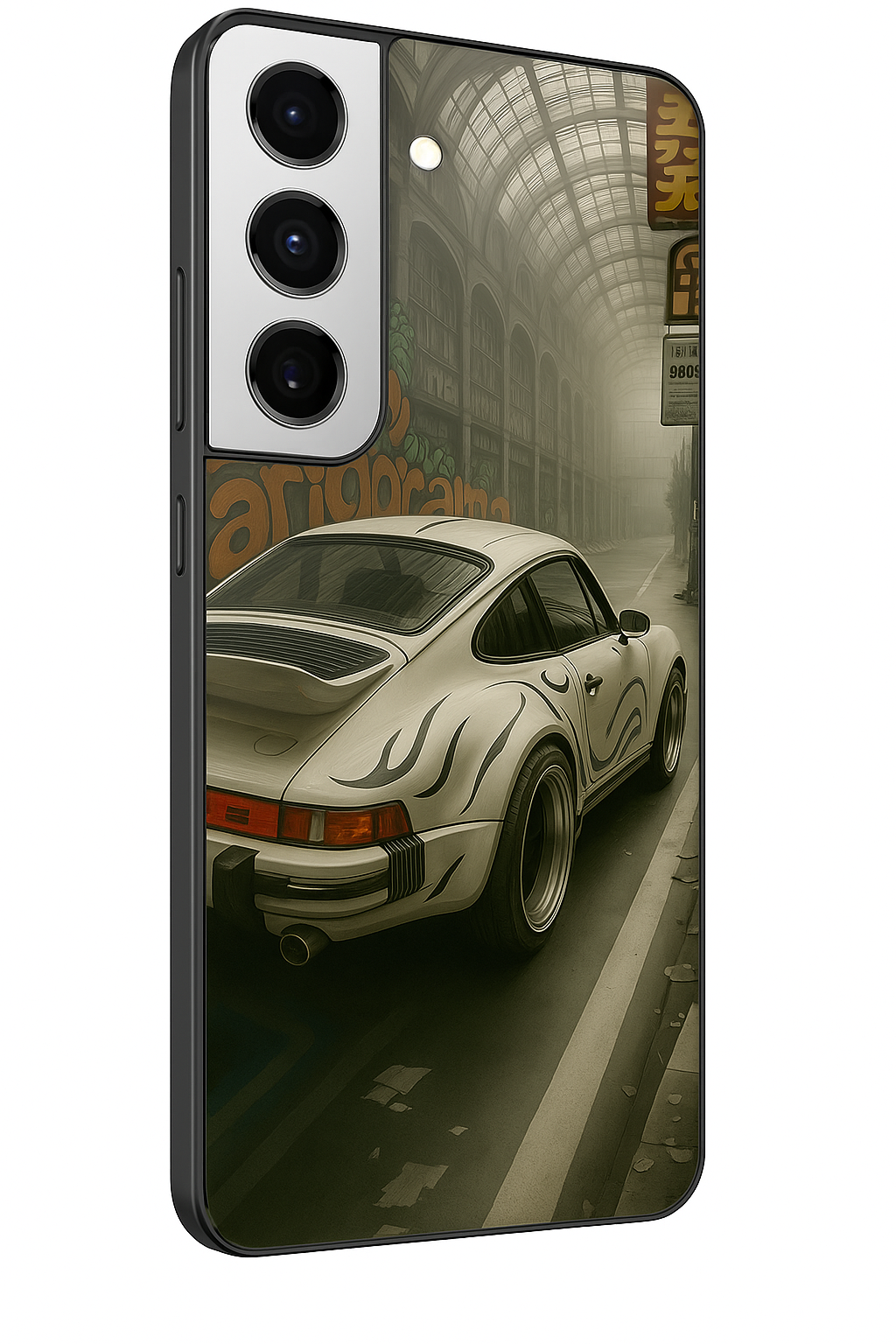 I Love To Race Premium Glass Back Cover For Galaxy S22, S23, S24, S25 Models
