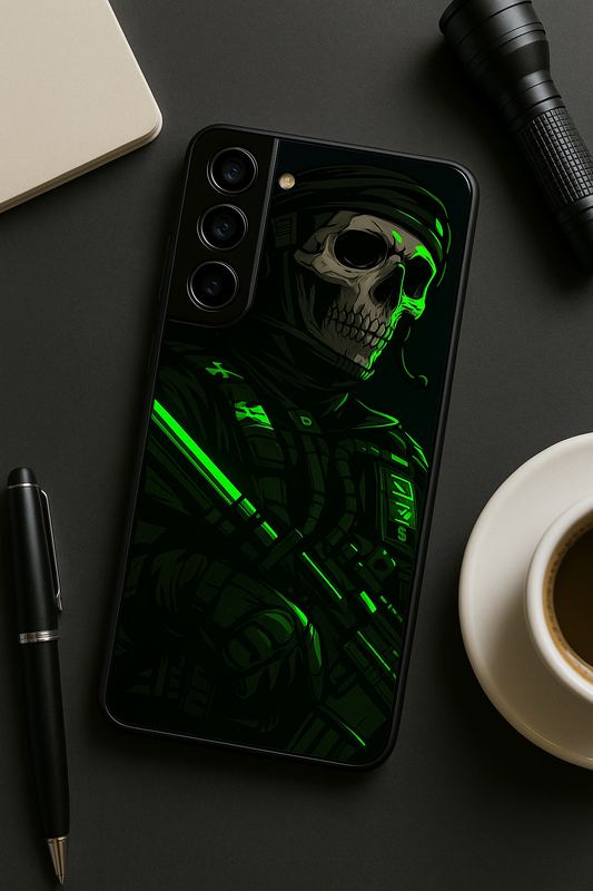 COD Zombie Premium Glass Back Cover For Galaxy S22, S23, S24, S25 Models