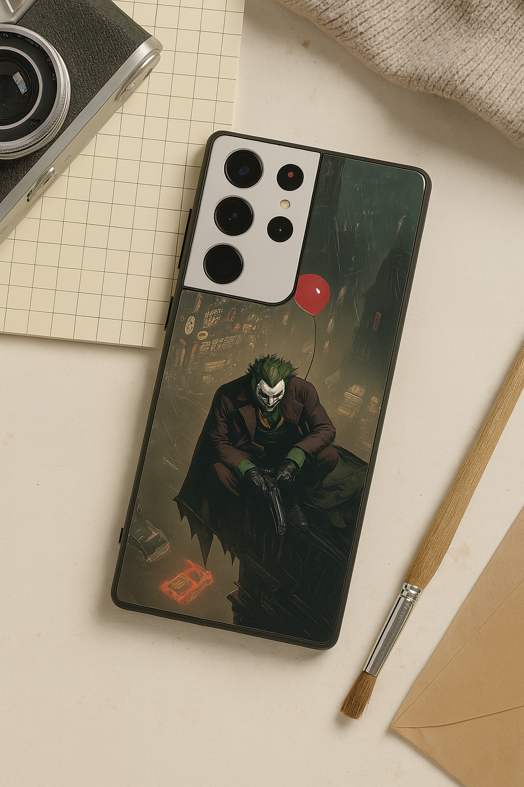 I am Joker Premium Glass Back Cover For Galaxy S22, S23, S24, S25 Models