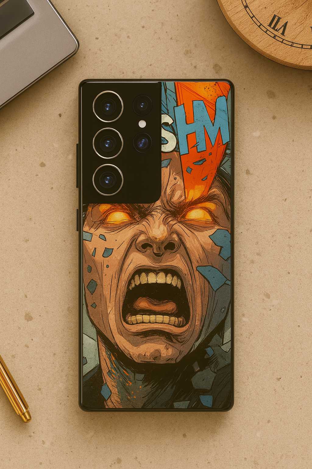 I Am Homelander Premium Glass Back Cover For Galaxy S22, S23, S24, S25 Models