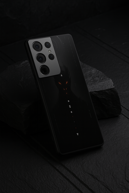 Oblivion Eyes Premium Glass Back Cover For Galaxy S, A, M & F Series