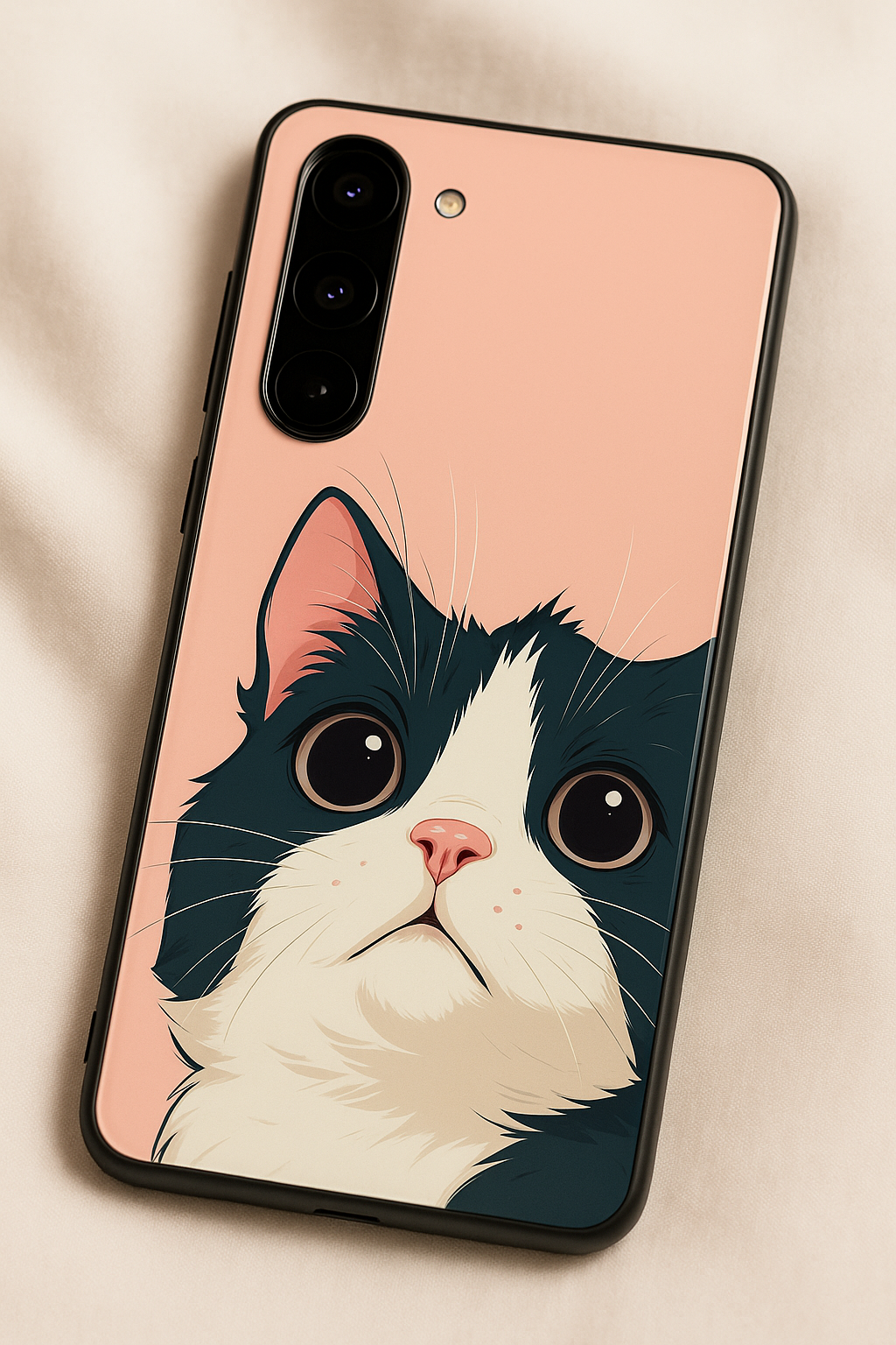 Cool Cats Premium Glass Back Cover For Galaxy S22, S23, S24, S25 Models