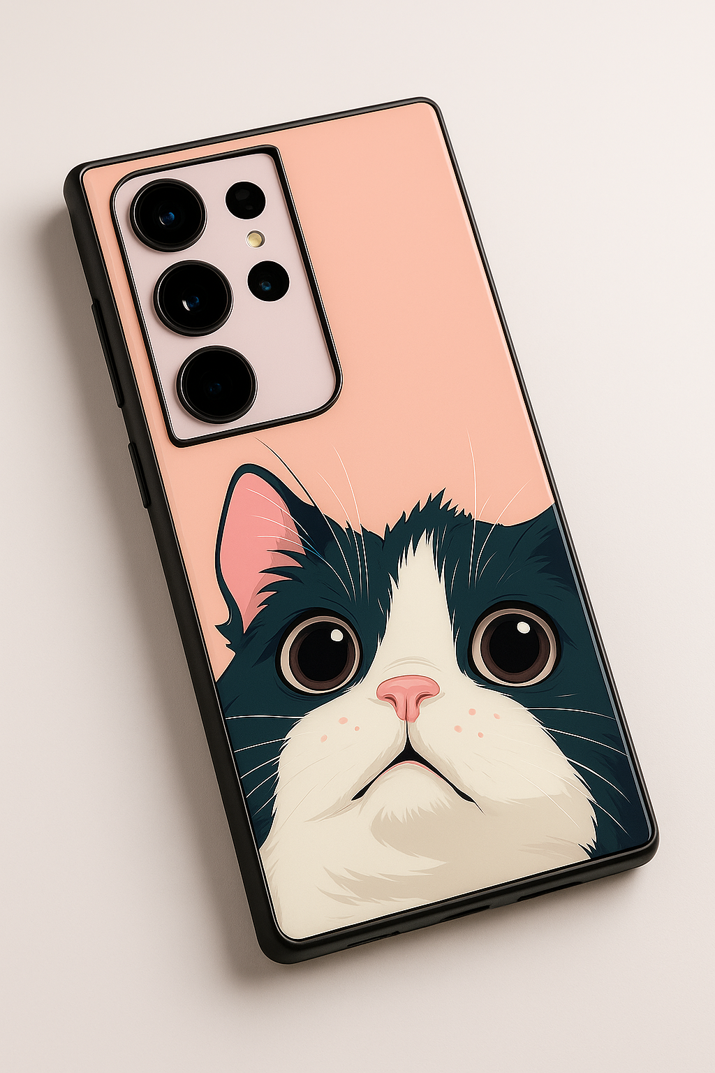 Cool Cats Premium Glass Back Cover For Galaxy S22, S23, S24, S25 Models