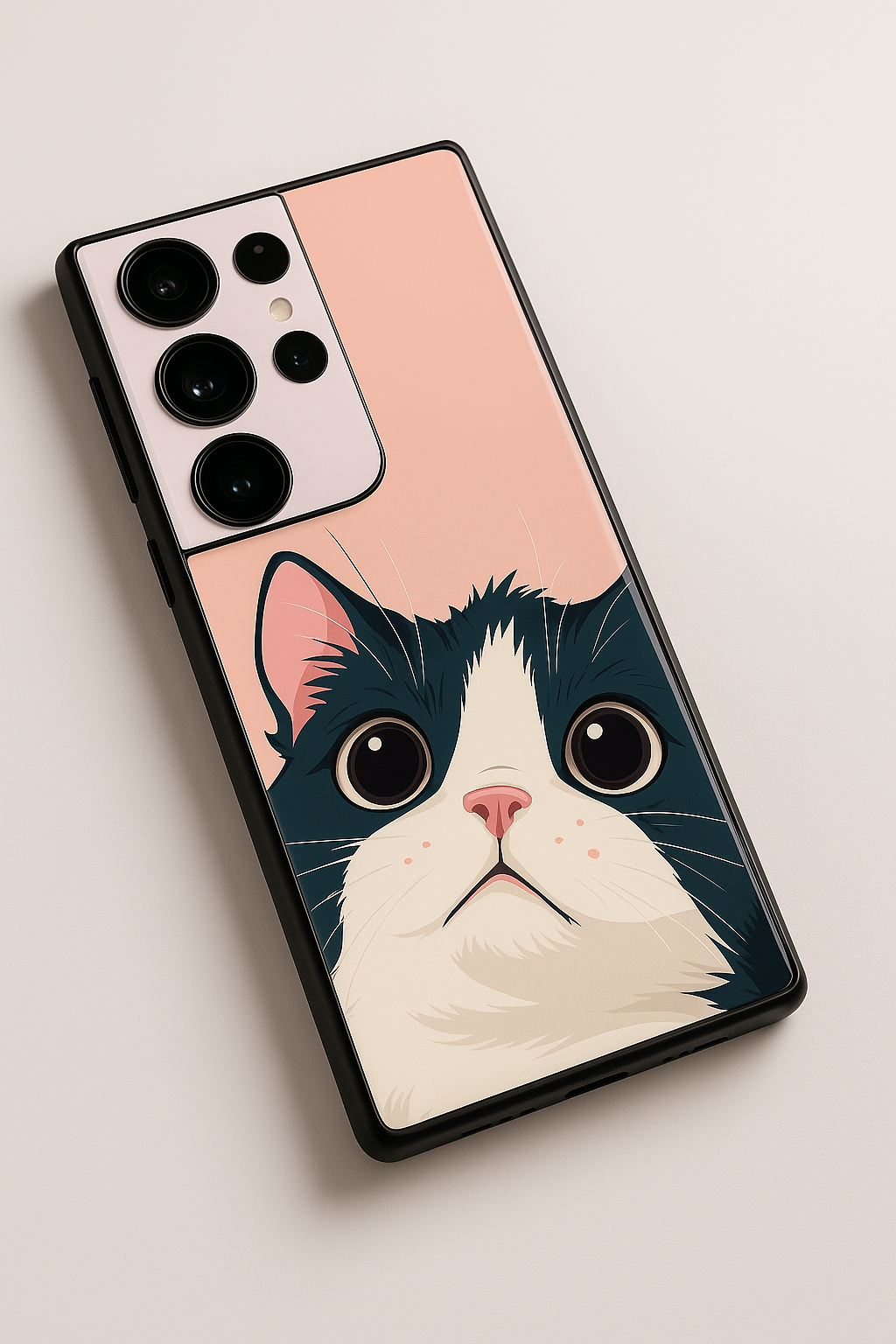 Cool Cats Premium Glass Back Cover For Galaxy S22, S23, S24, S25 Models