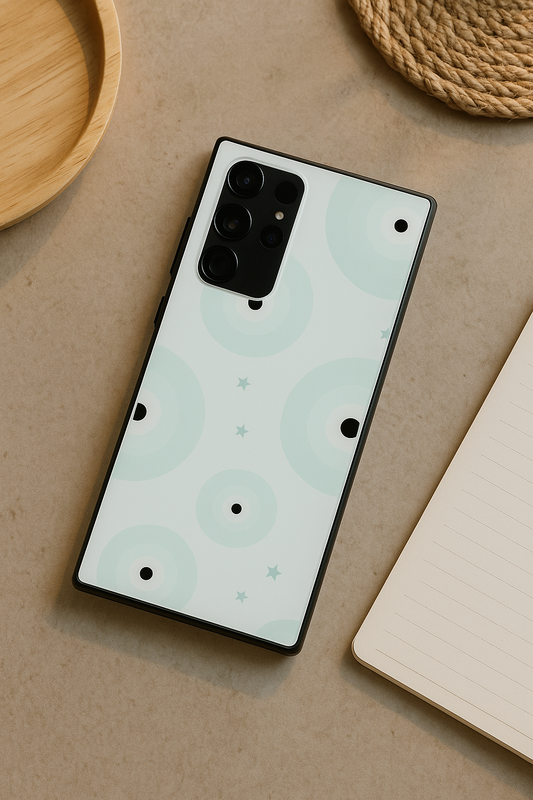 Eye Of Protection Premium Glass Back Cover For Galaxy S22, S23, S24, S25 Models