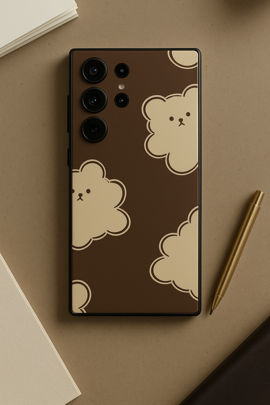 Teddy Overload Premium Glass Back Cover For Galaxy S22, S23, S24, S25 Models