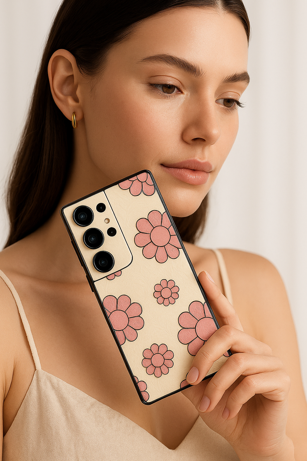 Flowery Freak Premium Glass Back Cover For Galaxy S22, S23, S24, S25 Models