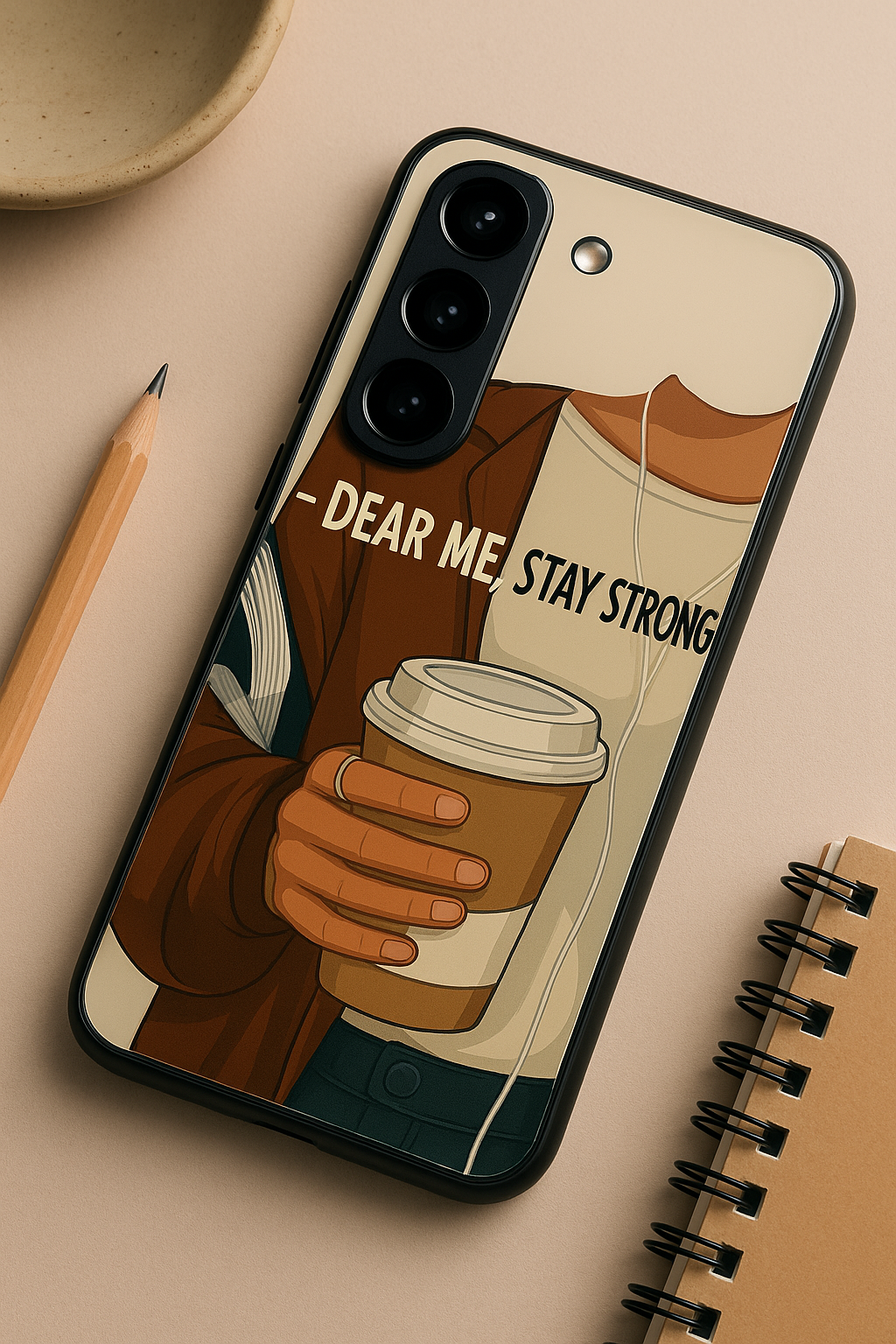 Stay Strong Premium Glass Back Cover For Galaxy S22, S23, S24, S25 Models