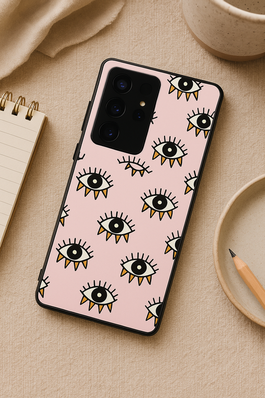 I Am Eyeing You Premium Glass Back Cover For Galaxy S22, S23, S24, S25 Models