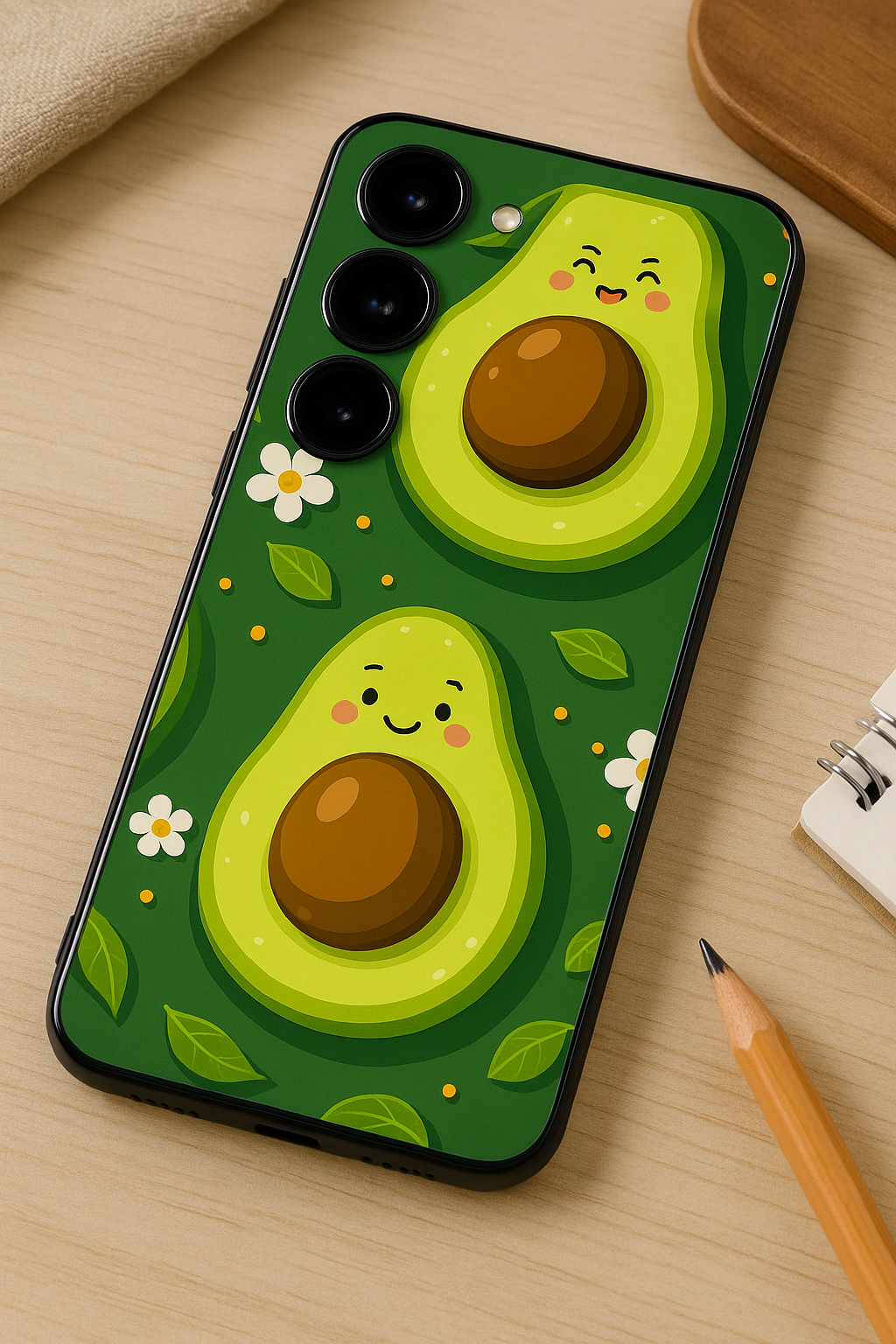 I Am Avacadoing Premium Glass Back Cover For Galaxy S22, S23, S24, S25 Models