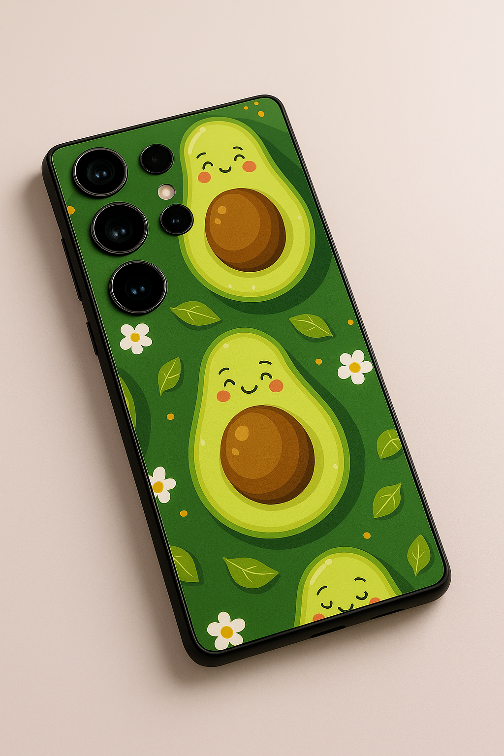 I Am Avacadoing Premium Glass Back Cover For Galaxy S22, S23, S24, S25 Models