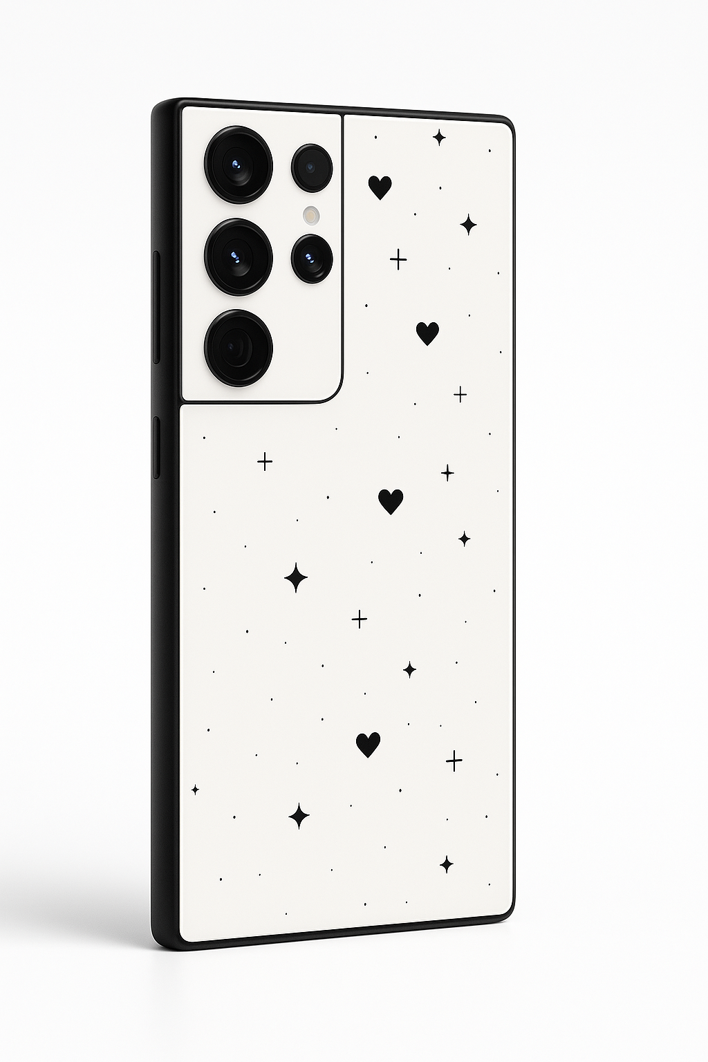Minimal Love Premium Glass Back Cover For Galaxy S22, S23, S24, S25 Models