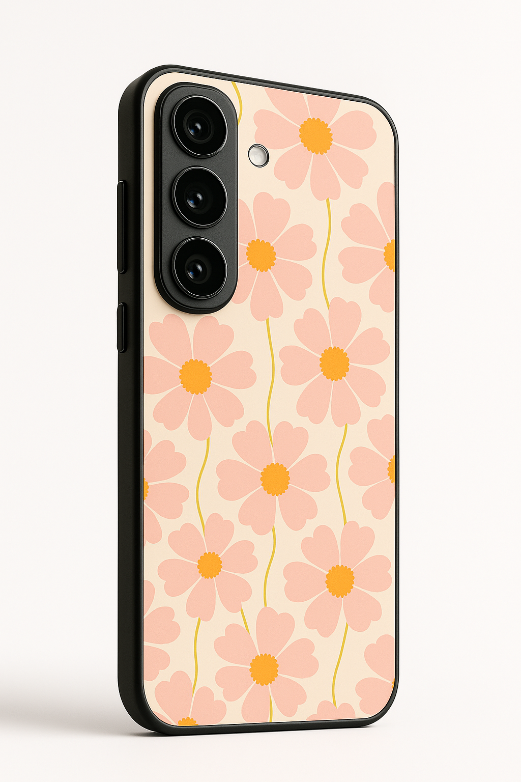 Cherry Blossom* Premium Glass Back Cover For Galaxy S22, S23, S24, S25 Models