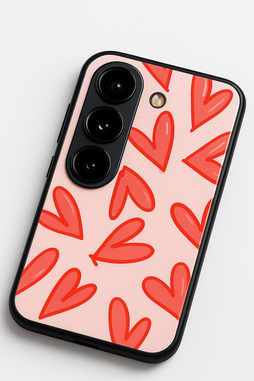 Love Doodles Premium Glass Back Cover For Galaxy S22, S23, S24, S25 Models