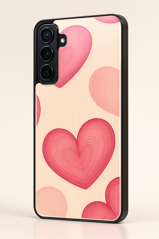 The Candy Hearts Premium Glass Back Cover For Galaxy S22, S23, S24, S25 Models