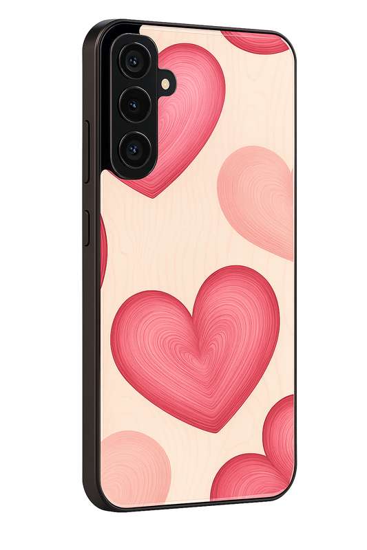 The Candy Hearts Premium Glass Back Cover For Galaxy S22, S23, S24, S25 Models