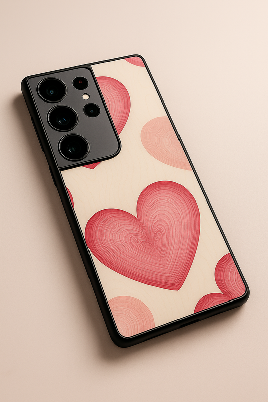 The Candy Hearts Premium Glass Back Cover For Galaxy S22, S23, S24, S25 Models