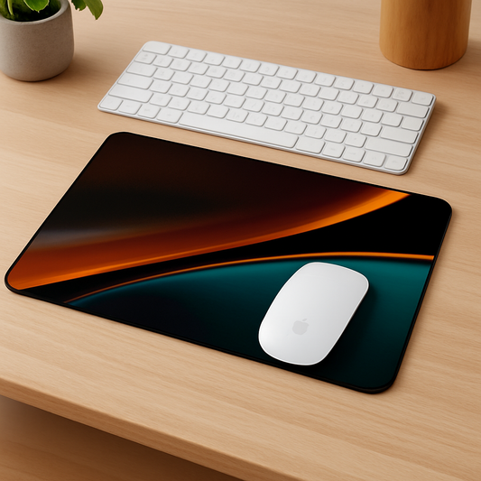 Printed Mouse Pad| Silicon Base | Abstract Lines Graphic | Available in Size - Small, Large